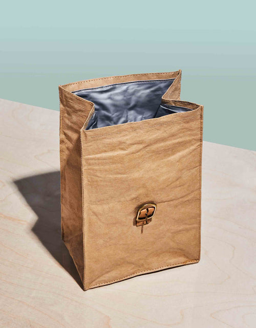 Load image into Gallery viewer, Paper Bag Lunch Cooler
