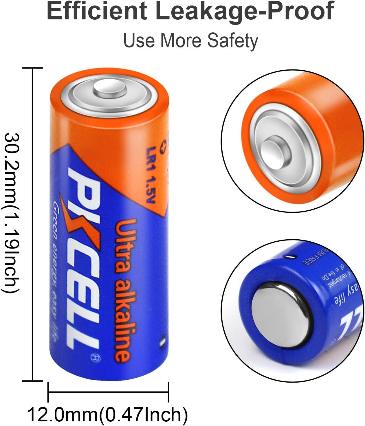 20 Counts 1.5V LR1/MN9100/E90/N Size Alkaline Batteries,Leak-Proof Batteries,High Performance and Powerful Batteries,Suitable for All Kinds of Electronic Equipment