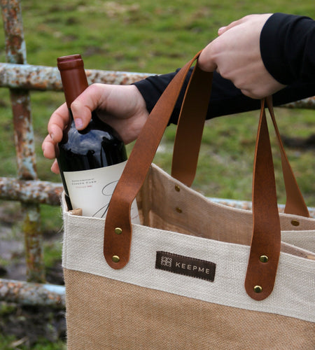 Jute 2-in-1 Convertible Beverage Tote