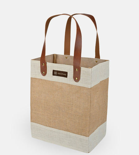 Jute 2-in-1 Convertible Beverage Tote