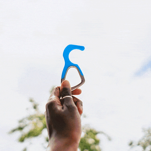 Load image into Gallery viewer, hoo(key) - The Only Patented Antimicrobial Silicone No-Touch Keychain Tool
